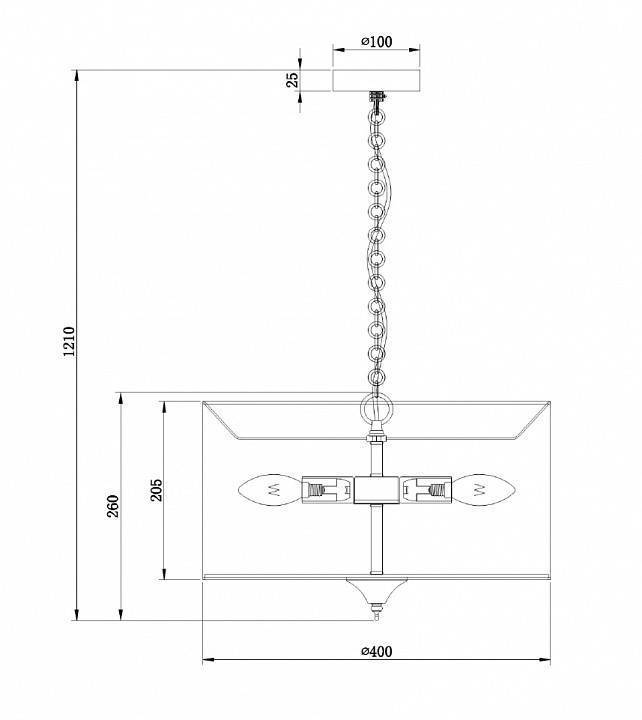 Подвесной светильник Maytoni Farn 3 лампы белый с золотом H428-PL-03-WG