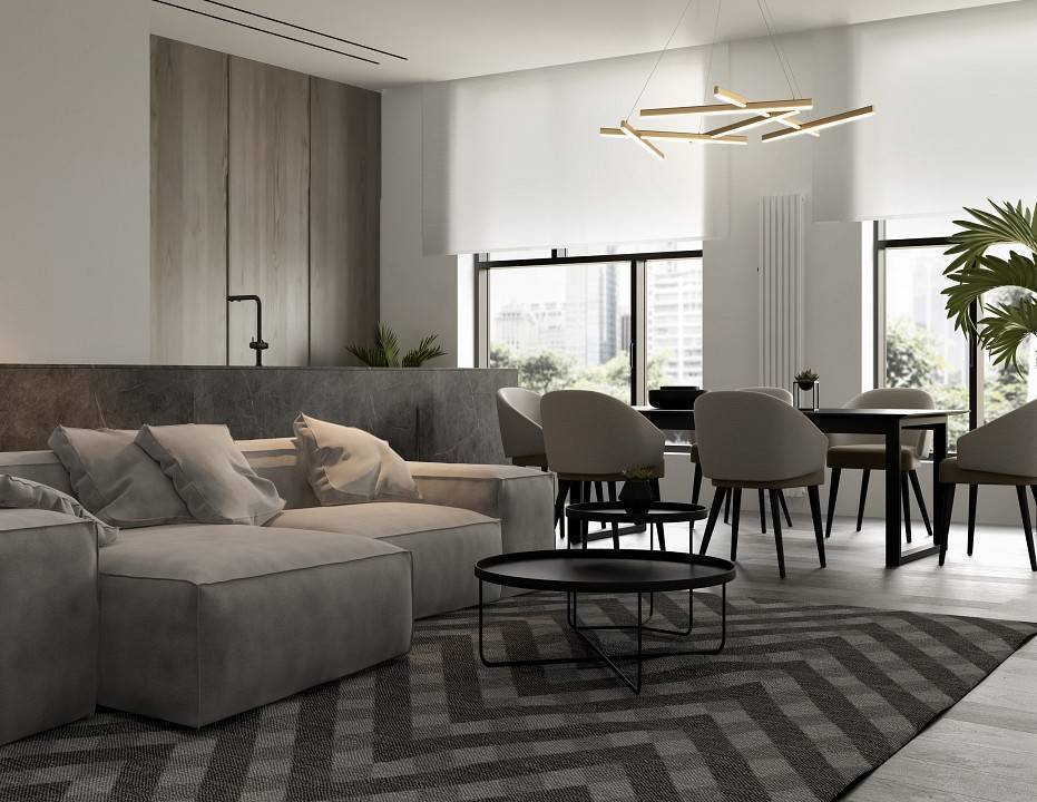 Подвесная люстра Maytoni Line LED 75 Вт MOD016PL-L75MG3K