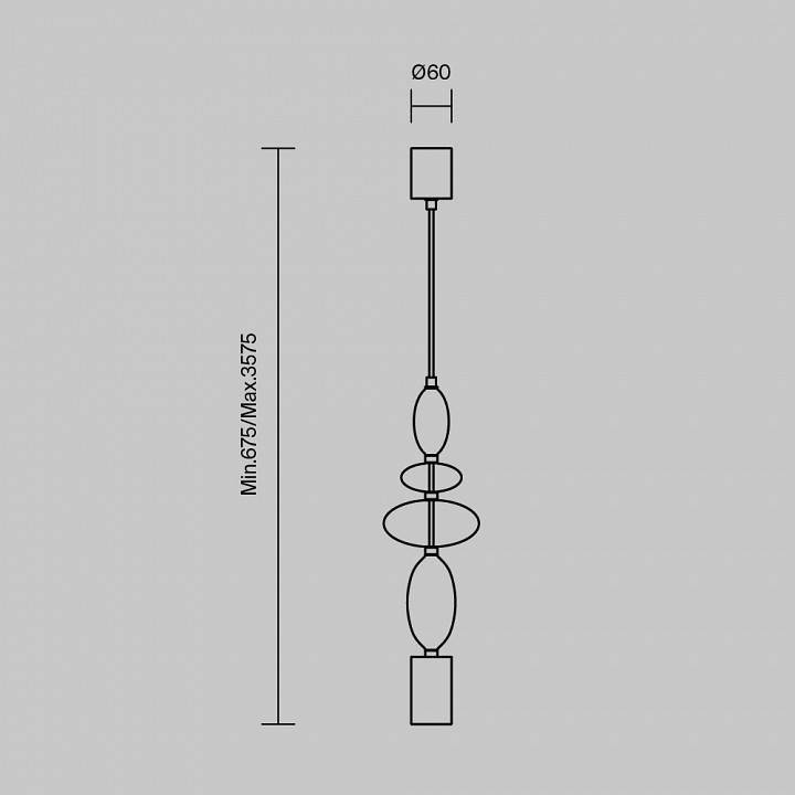 Подвесной светильник Maytoni Monochrome MOD071PL-L8B3K1