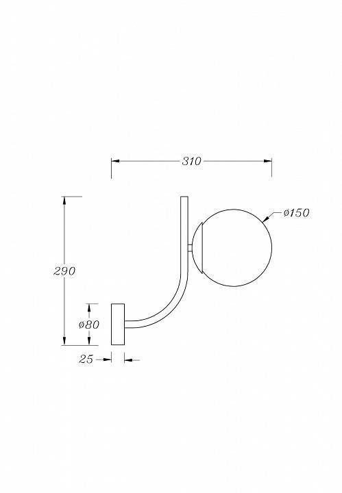 Бра Maytoni Rendez-vous MOD109WL-01BS