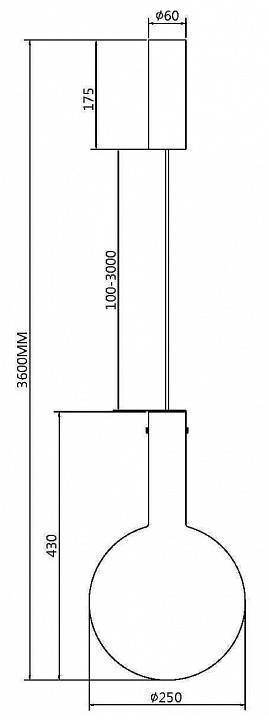 Подвесной светильник Maytoni Nebula MOD182PL-L6B3K