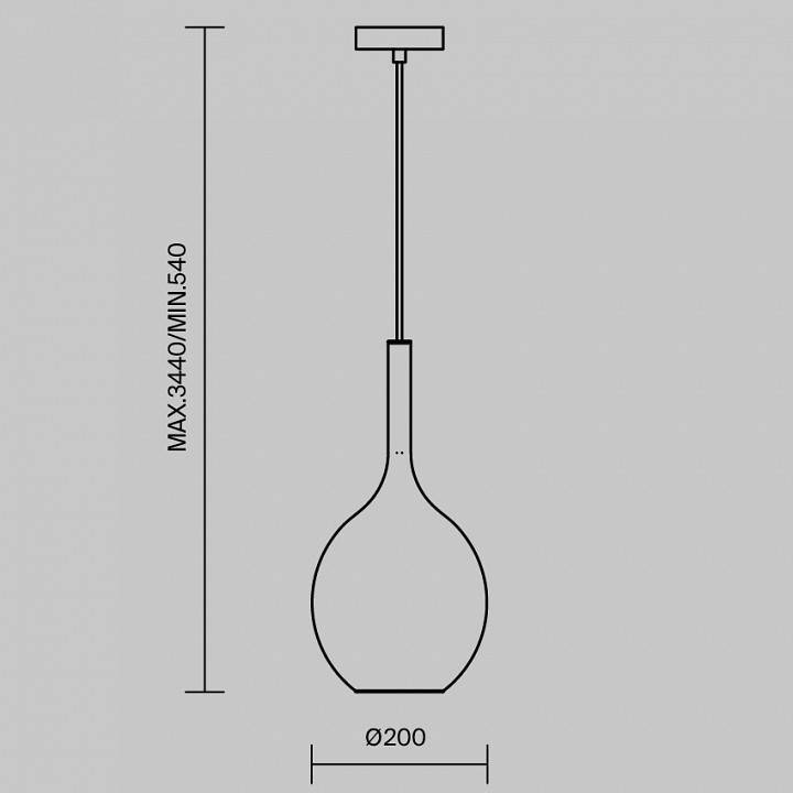 Подвесной светильник Maytoni Duality MOD271PL-01B3