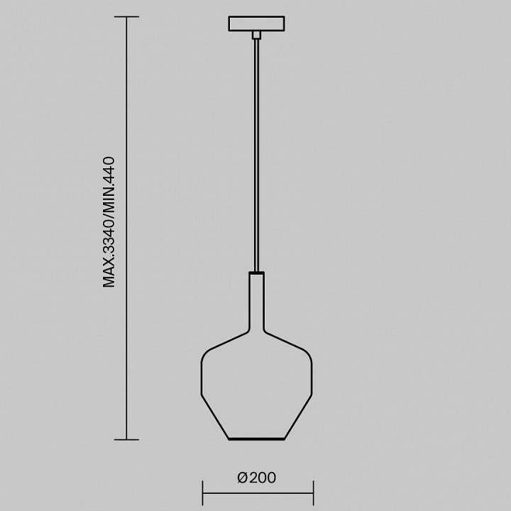 Подвесной светильник Maytoni Duality MOD271PL-01B4
