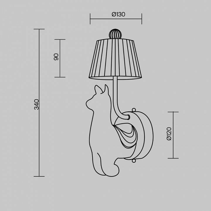 Бра Maytoni Senor Alpaca MOD377WL-L6W3K