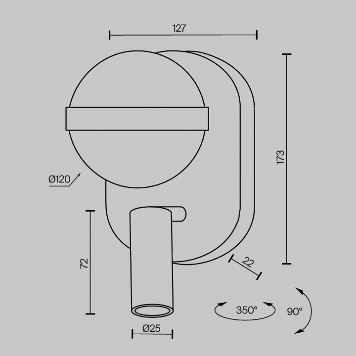 Бра с подсветкой Maytoni Dialogue MOD441WL-L8B3K