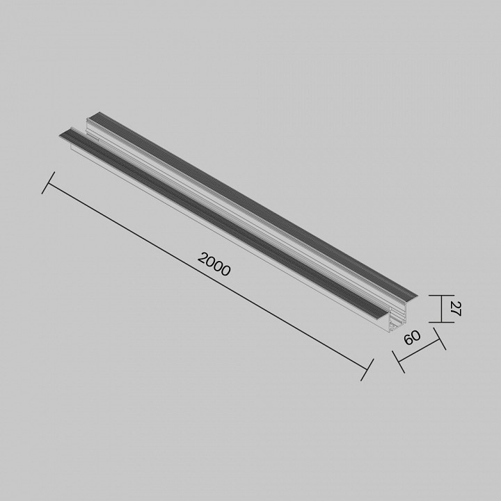 Профиль-держатель Maytoni O-TR002BF-P-B2M