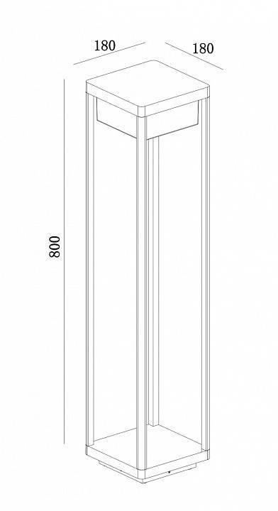 Уличный наземный светильник Maytoni Baker Street O021FL-L10B3K