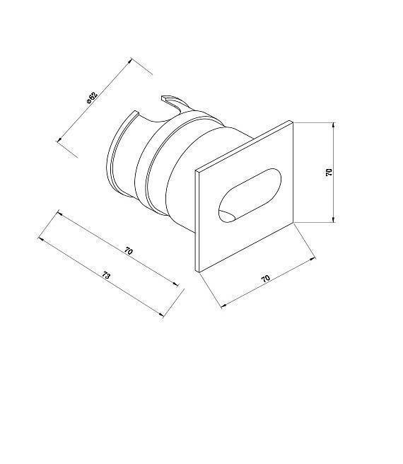 Встраиваемый светильник Maytoni Via Urbana 3 Вт белый O022-L3W