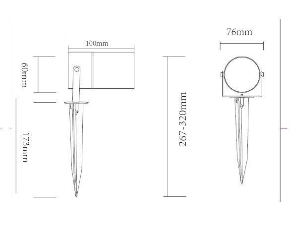 Светильник уличный наземный Maytoni Scope O025FL-01B