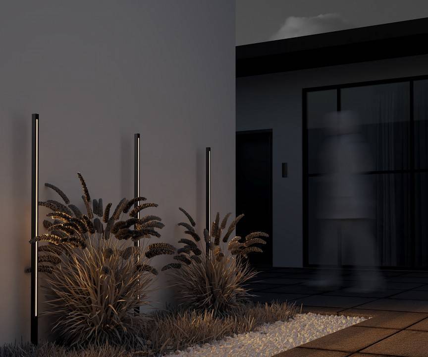 Уличный светодиодный светильник Maytoni Pole O440FL-L18GF3K