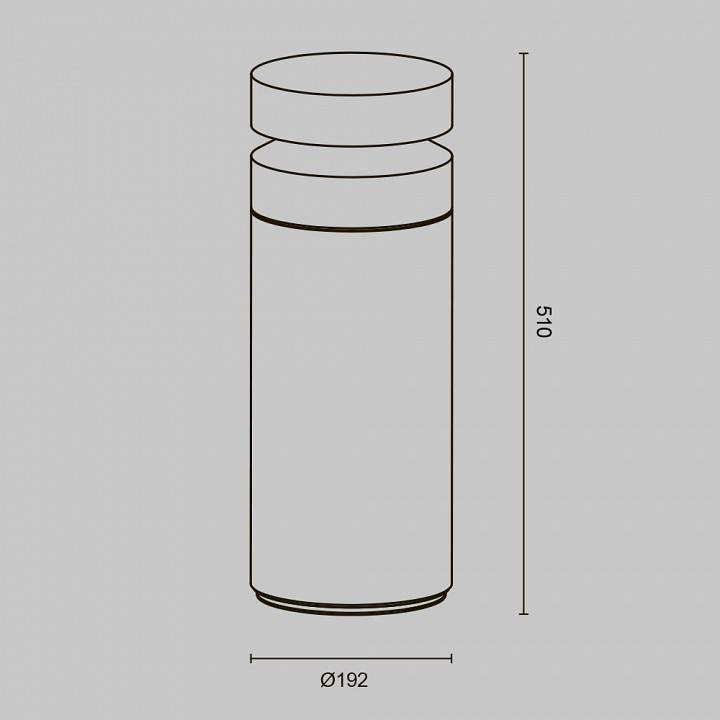 Уличный наземный светильник Maytoni Betone O469FL-L20CM3K