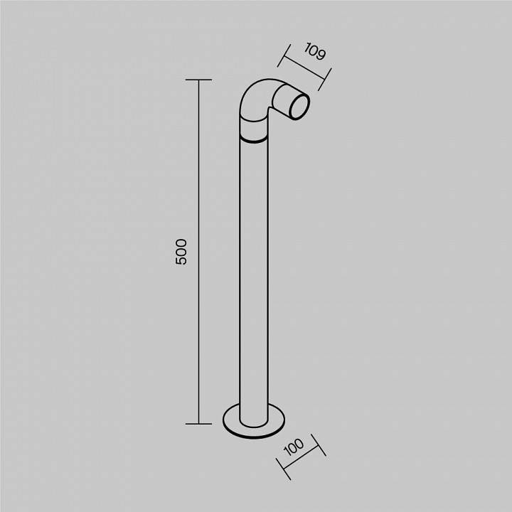 Уличный светильник Maytoni Sleek LED O477FL-L2GF3K