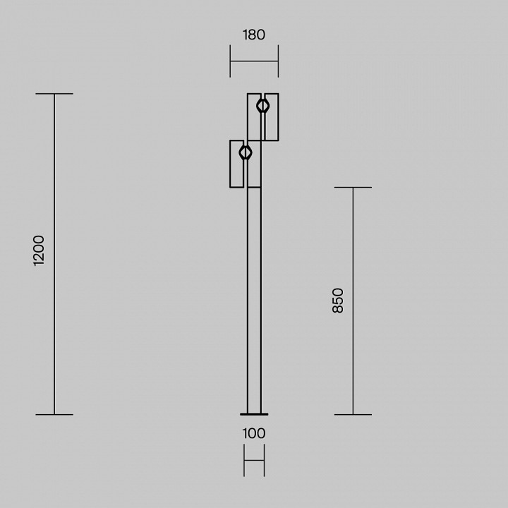 Уличный светильник Maytoni Torq LED O494FL-L20B3K