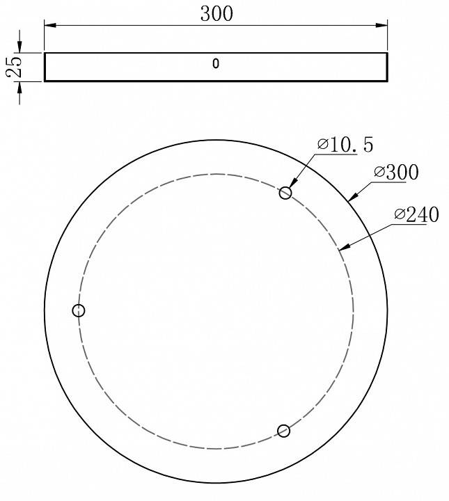 Основание для светильника Maytoni Universal base SPR-BASE-R-03-B