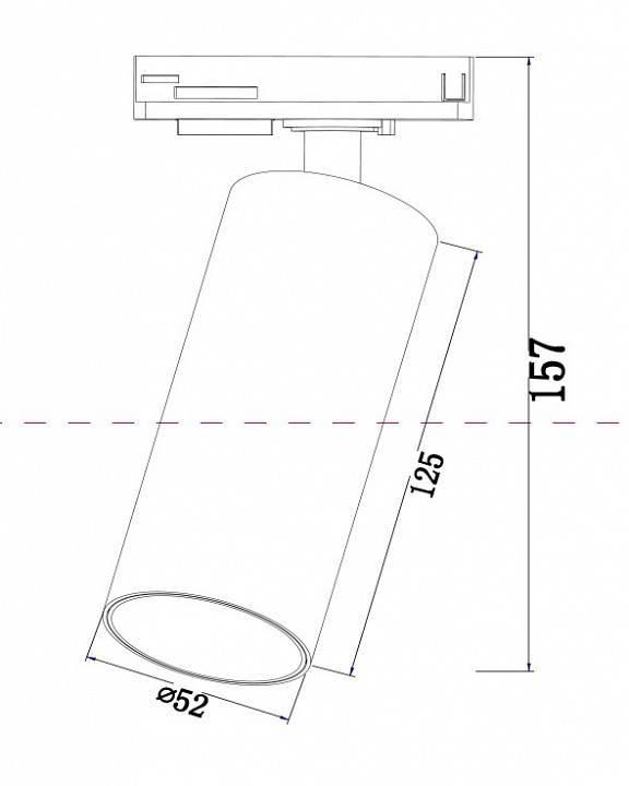Трековый светодиодный светильник Maytoni Focus LED TR021-1-12B3K