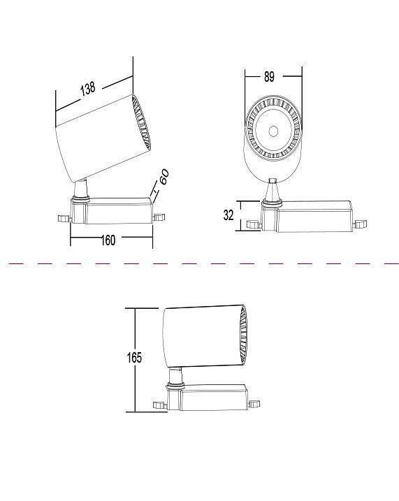 Трековый светильник Maytoni Vuoro 20 Вт 3000K TR029-3-20W3K-B