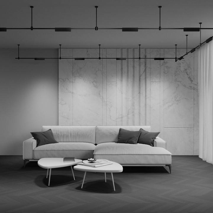 Накладной светильник Maytoni Points TR150-1-12W4K-M-B