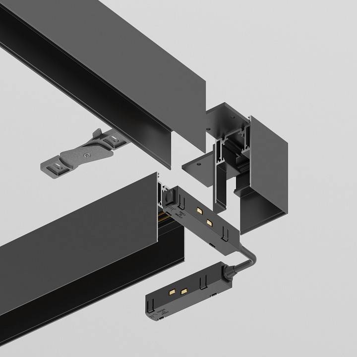 Соединитель угловой внутренний для треков Maytoni Accessories for tracks TRA004CL-21B