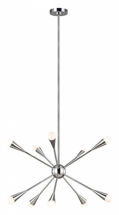 Люстра на штанге Feiss Jax 10 ламп FE-JAX10-PN