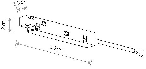 Токопровод концевой Nowodvorski Lvm 10168