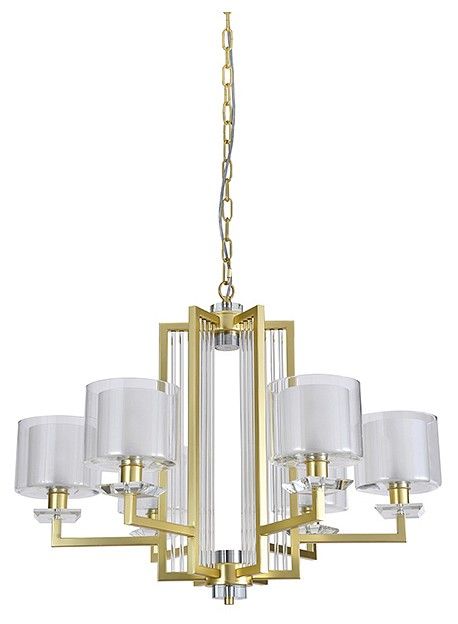 Подвесная люстра Newport ALEXANDRA 4406+1/C mat.gold