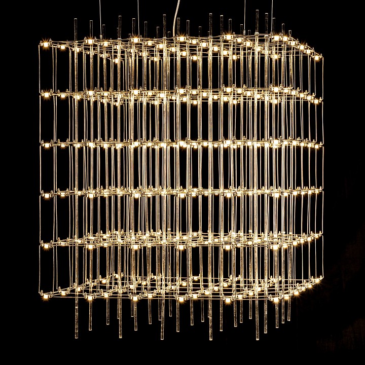 Подвесная люстра O-LUCE Cosmic Glass ячейка 15х15 см 1094011-6