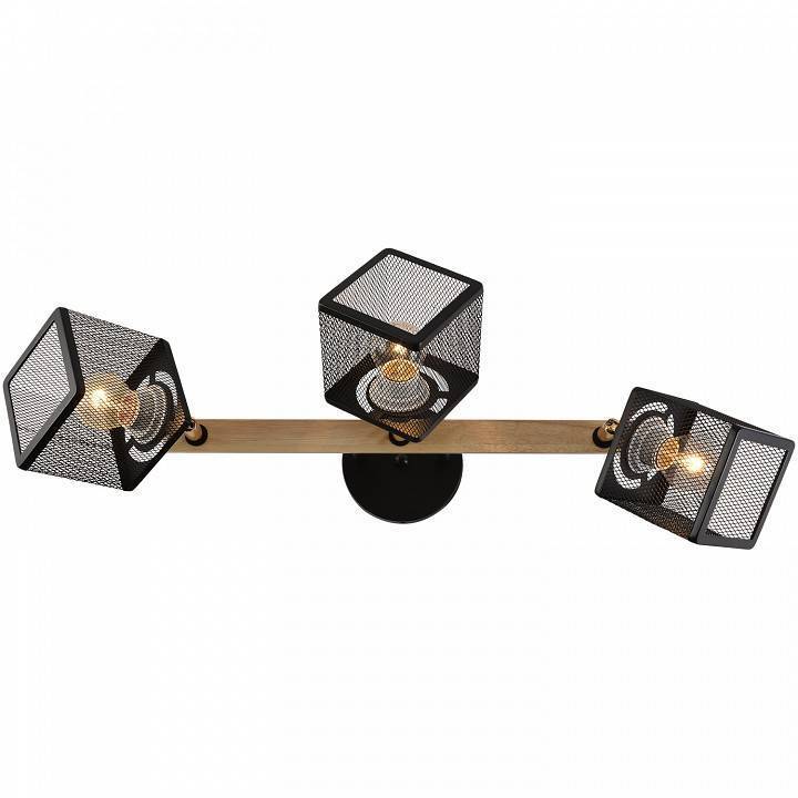 Светильник на штанге Reluce 01591 01591-3.3-03B BK+FGD+WOOD
