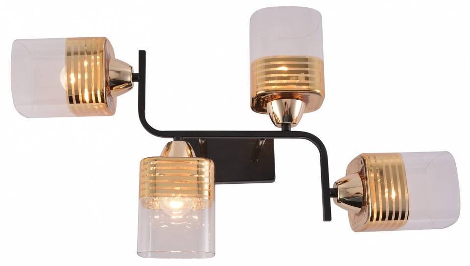 Люстра на штанге Reluce 01615 4 лампы 01615-0.3-04 BK+FGD