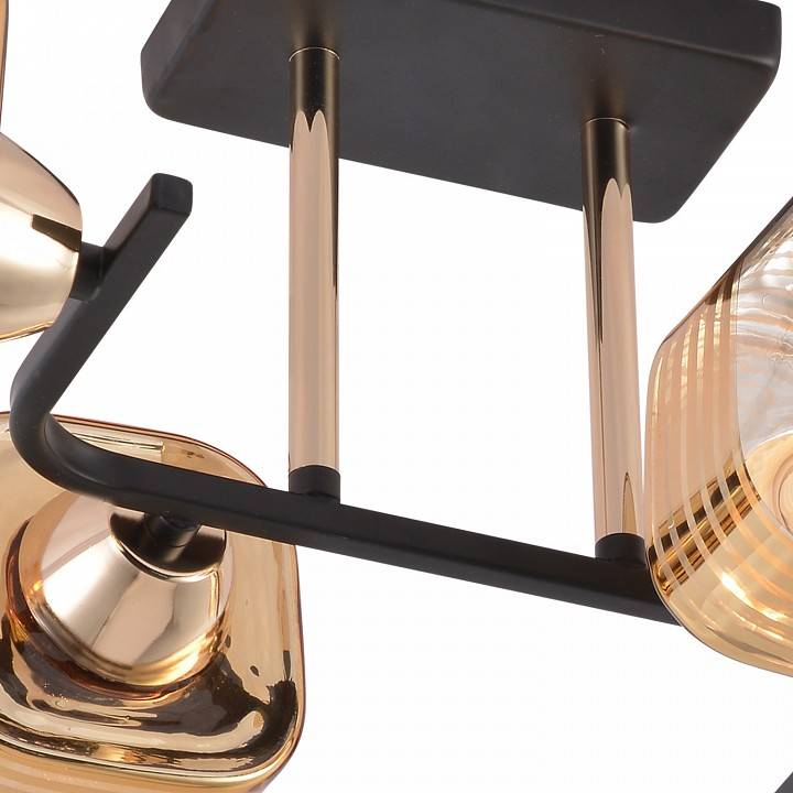 Люстра на штанге Reluce 01615 4 лампы 01615-0.3-04 BK+FGD