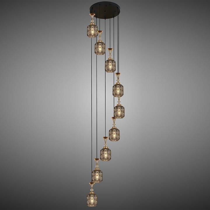 Подвесная люстра Reluce 02003-0.9-09 SMOKE