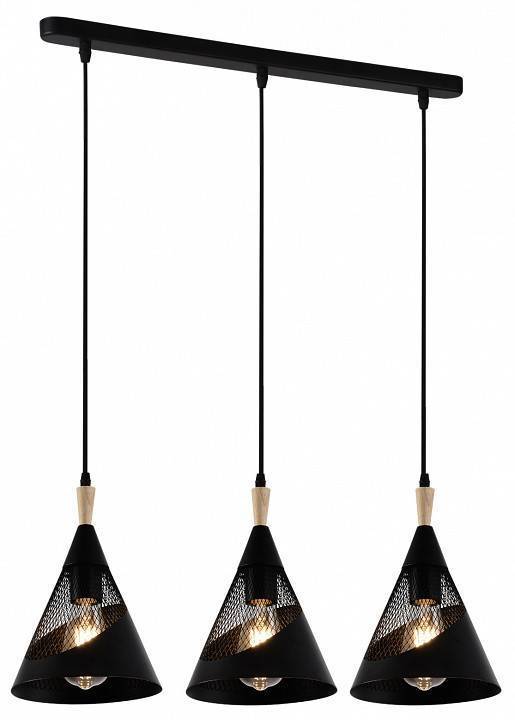 Подвесной светильник Reluce 03250-3.9-03 BK+WOOD