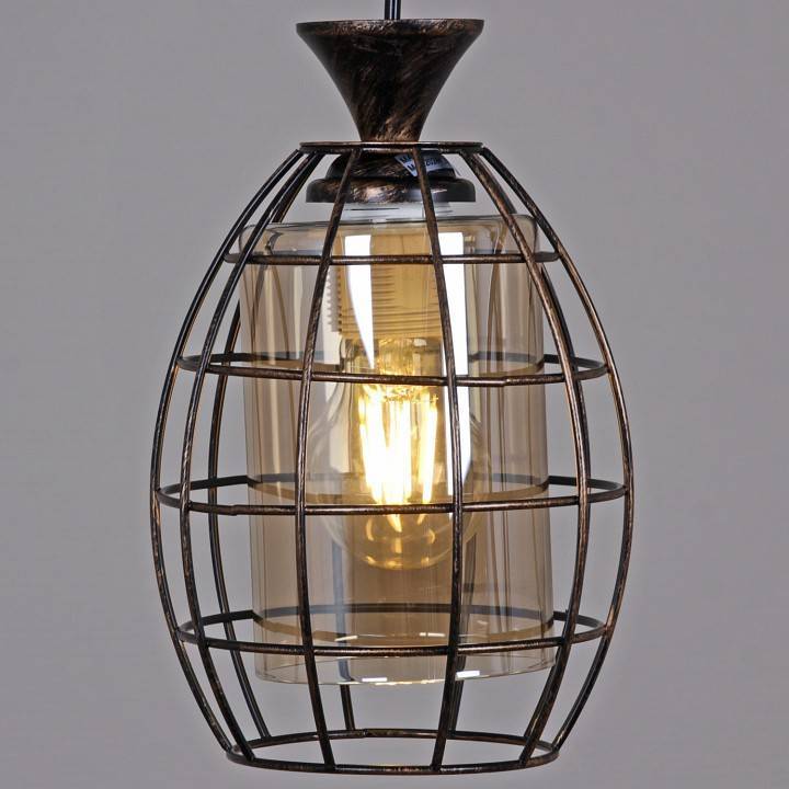 Подвесной светильник 03525-0.9-01 BK+GD