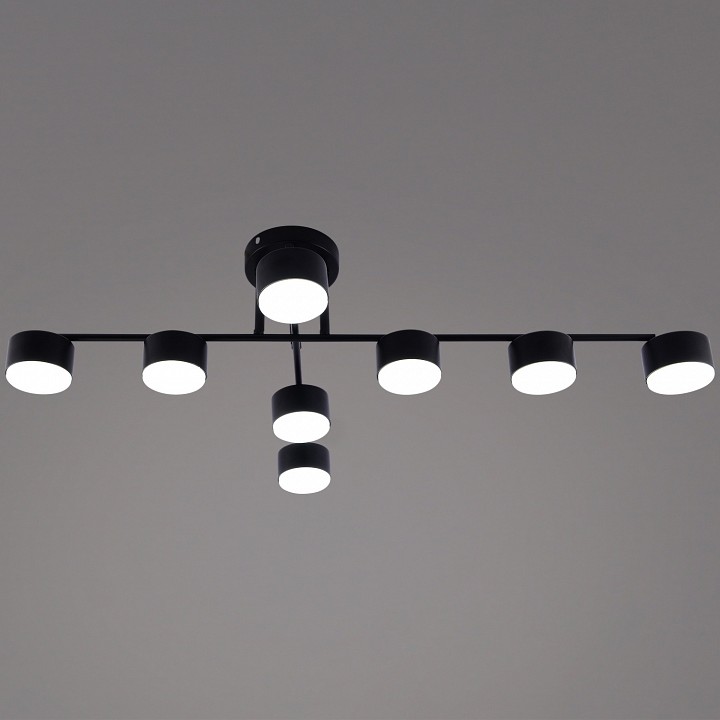 Люстра на штанге De Markt 03725-0.3-08 8 ламп черный GX53 03725-0.3-08 BK GX53
