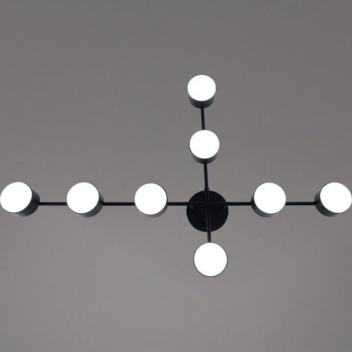 Люстра на штанге De Markt 03725-0.3-08 8 ламп черный GX53 03725-0.3-08 BK GX53