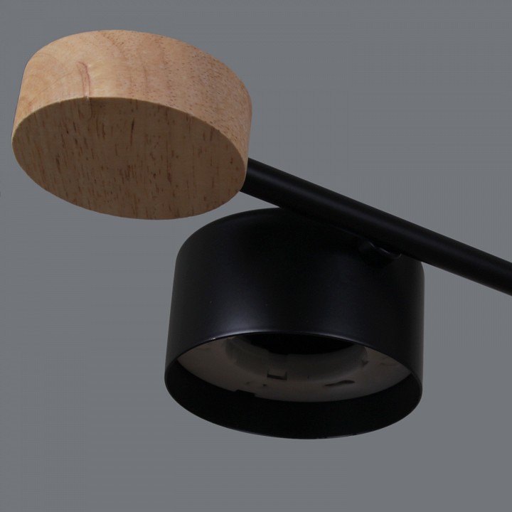 Люстра на штанге 03751 03751-0.3-08 BK+WOOD GX53