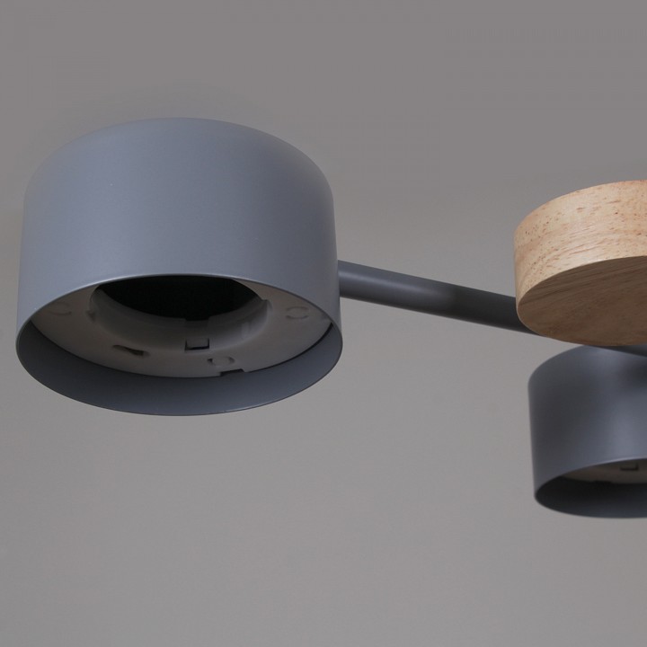 Люстра на штанге  03758-0.3-10 GREY+WOOD GX53