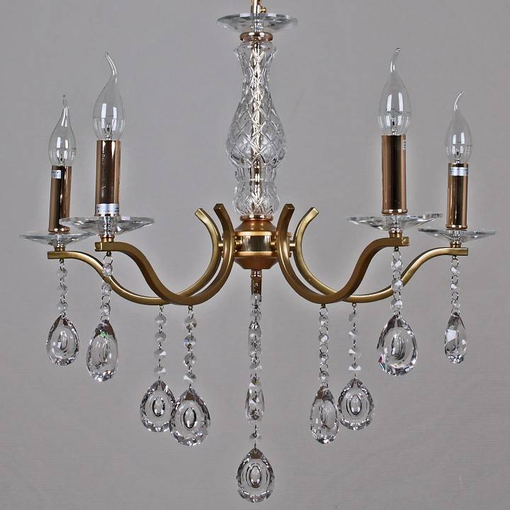 Подвесная люстра Reluce 03813 5 ламп GD+FGD 03813-0.4-05 GD+FGD