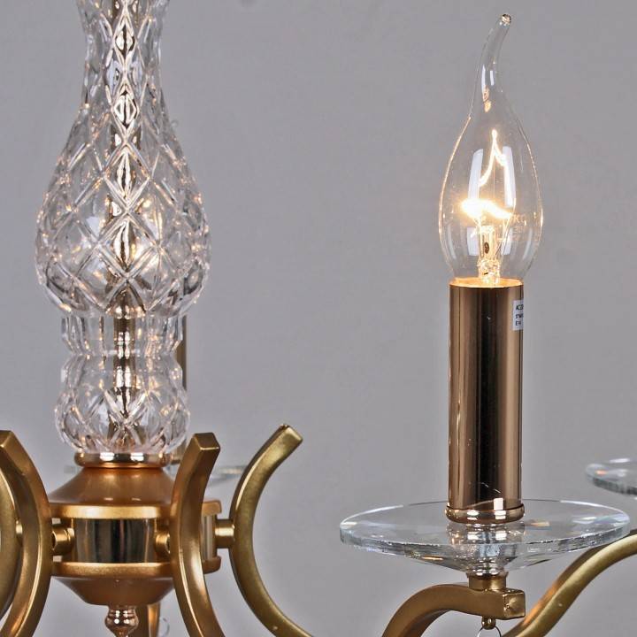 Подвесная люстра Reluce 03813 5 ламп GD+FGD 03813-0.4-05 GD+FGD