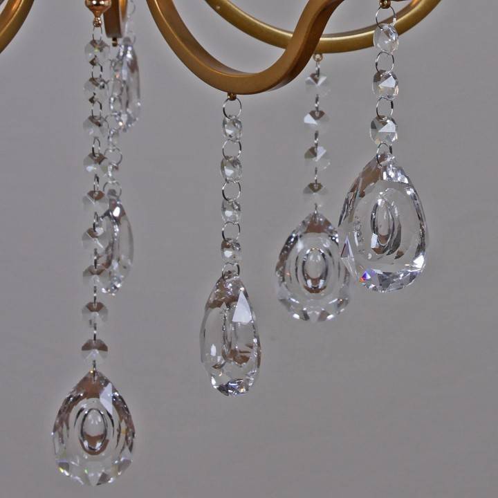 Подвесная люстра Reluce 03813 5 ламп GD+FGD 03813-0.4-05 GD+FGD