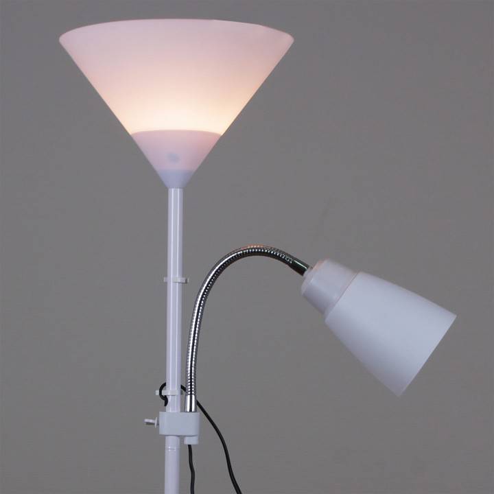 Торшер с подсветкой Reluce 03940-0.6-02 WH белый