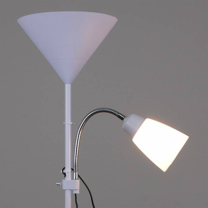 Торшер с подсветкой Reluce 03940-0.6-02 WH белый