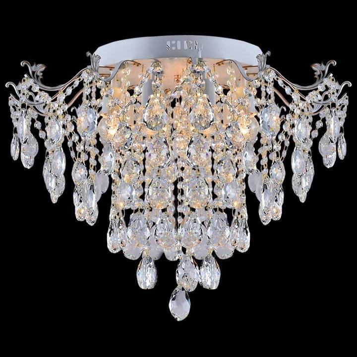 Потолочная люстра Reluce 04037 7 ламп белая с золотом 04037-0.3-07 WH+GOLD PN