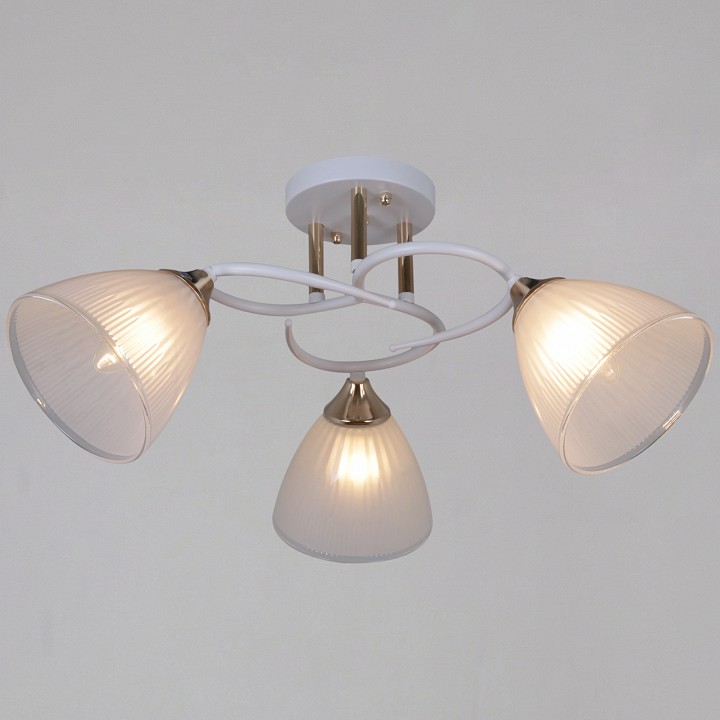 Люстра на штанге  04360-0.3-03 WH+FG