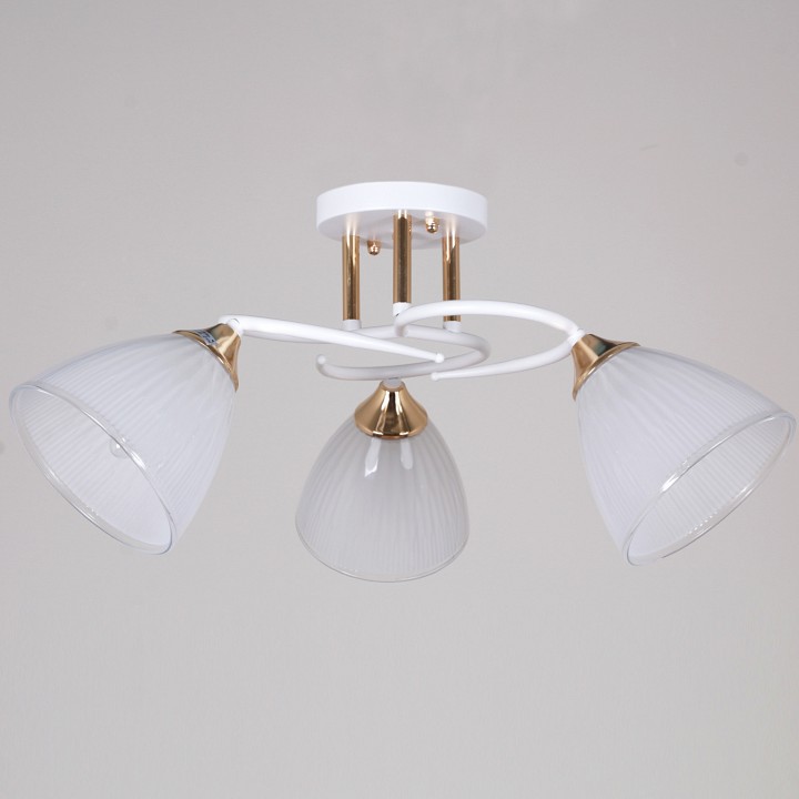 Люстра на штанге  04360-0.3-03 WH+FG