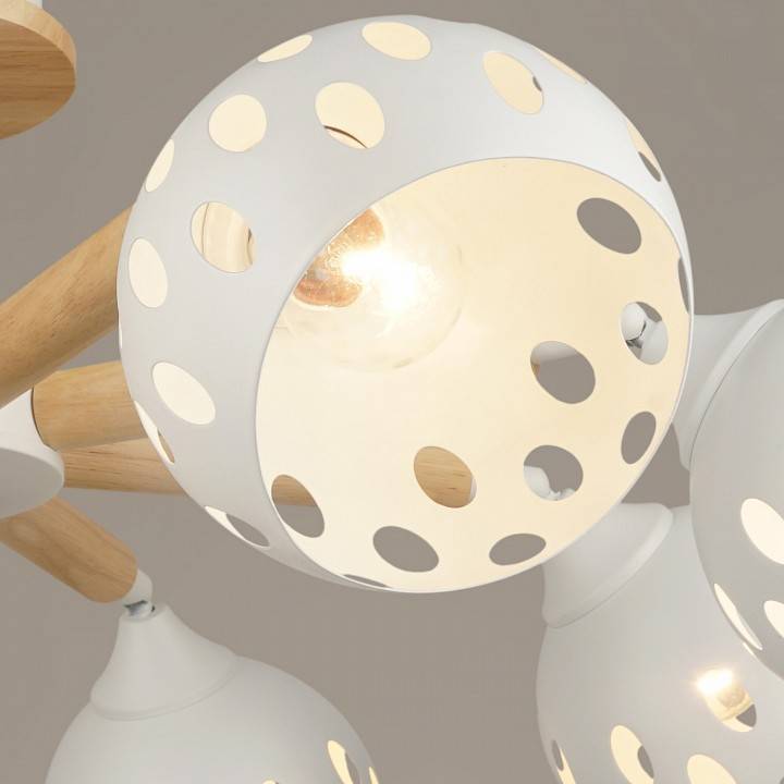 Люстра на штанге Reluce 04369 8 ламп белый 04369-0.3-08 WT