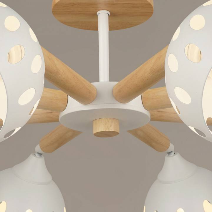 Люстра на штанге Reluce 04369 8 ламп белый 04369-0.3-08 WT