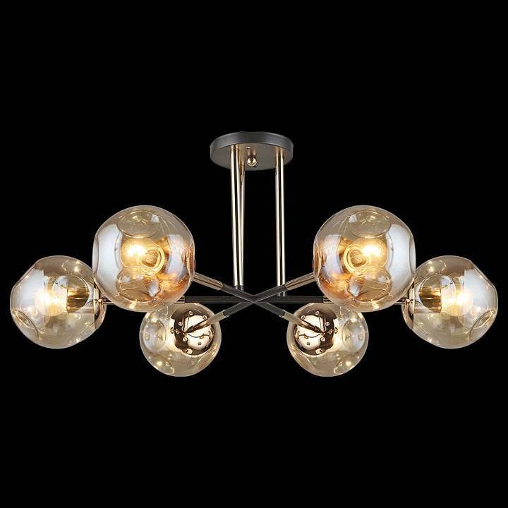 Потолочная люстра Reluce 05014 6 ламп Coffee Gold 05014-0.3-06 COFFEE+FGD