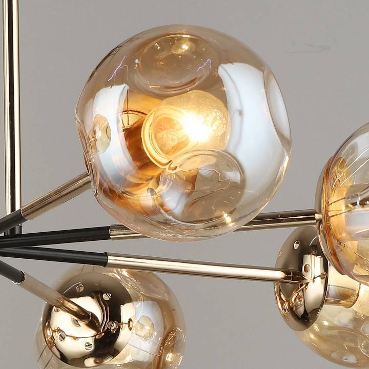 Потолочная люстра Reluce 05014 8 ламп Coffee Gold 05014-0.3-08 COFFEE+FGD