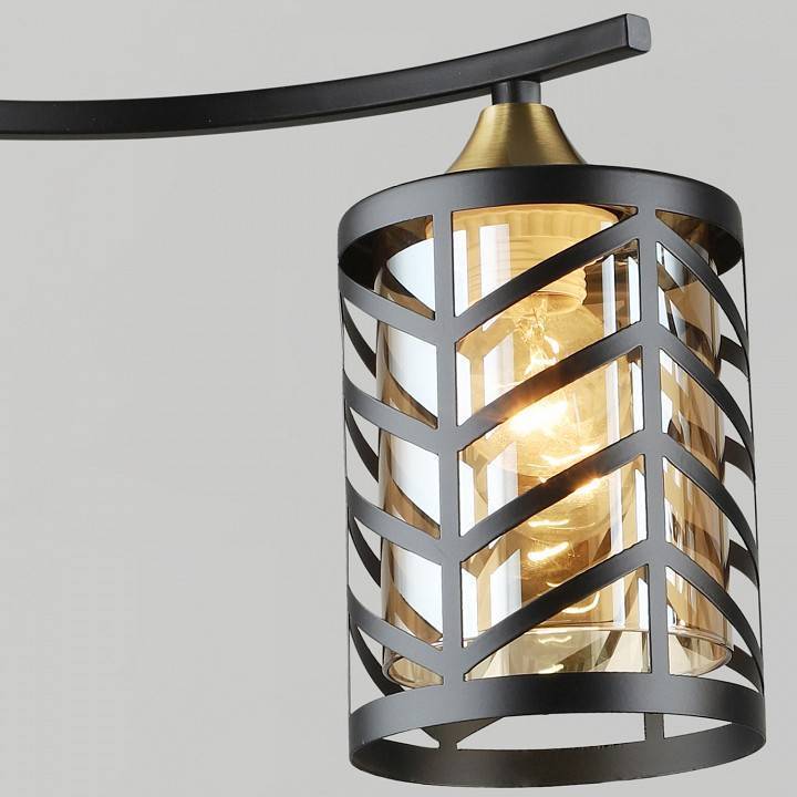 Светильник на штанге Reluce 05943 3 лампы черный медь 05943-0.3-03 BK+COP