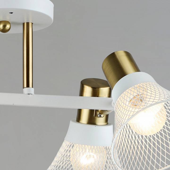 Спот De Markt Ракурс 4хGU10 белый медь 06245-0.3-04 WT+COP